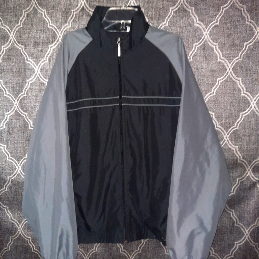 Men Weatherproof Performance Black & Gray Jacket size medium NWOT